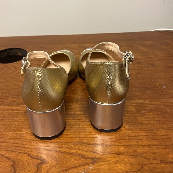 J Crew Millie ankle-strap heels in snake-embossed Italian leather - Picture 5 of 7
